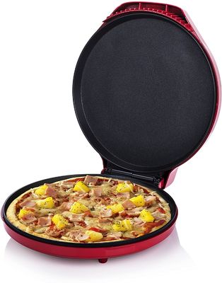 Elektryczna 12-calowa maszyna do robienia pizzy dla domu Pie Pizza Pan Calzone Cooker z regulowaną temperaturą
