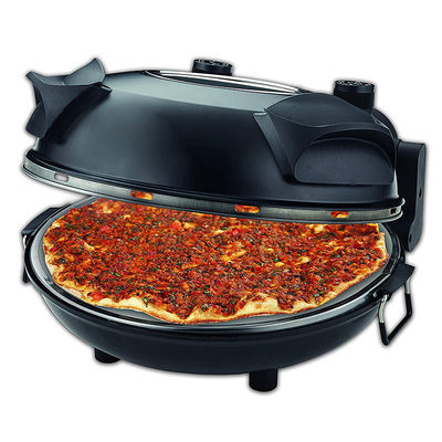 Pizza Maker regulowalna regulacja temperatury z widocznym oknem Specjalny kamień &amp; Pieczarnia Elektryczny Pieczarnia do pizzy z chrupiącą skorupą