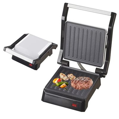 Panini Press Sandwich Maker Nonstick Surface Dwukrotny podgrzewacz Stal nierdzewna Wykonawca śniadania Kontakt Grill Ser jaj bekon stek