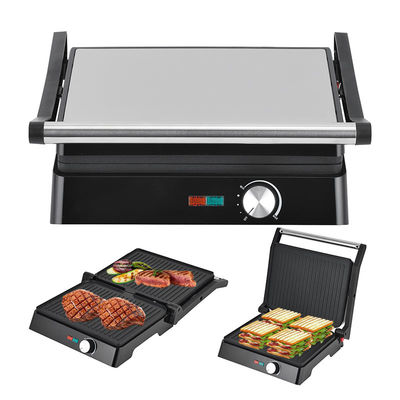 4 plasterki Grill elektryczny z odłączalnymi talerzami gofrówka Sandwich Panini Press Grill kontaktowy 2200W wymienne talerze