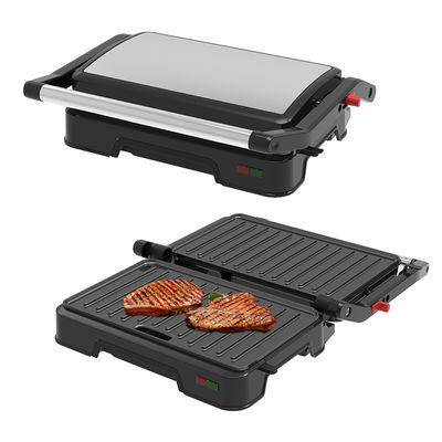 2200W grill elektryczny Panini Maker regulowana temperatura Sandwich Press Toaster Otwiera 180 stopni Grill kontaktowy ze stali nierdzewnej