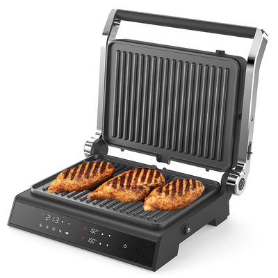 Zdejmowalny talerz BBQ Panini Press Grill Griddle Bezdymowy grill wewnętrzny LED touch screen