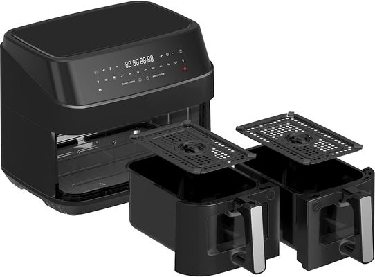 9L podwójny koszyk do smażenia powietrza z szybą 2600W Smart Digital Dual Zone Air Fryer