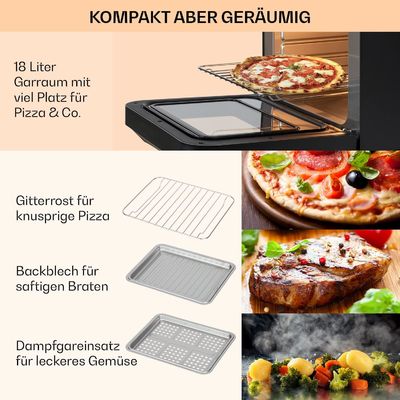 18L Dual Air Frye z parą i funkcją suszenia 2450W Toaster Dehydrator Oil Free