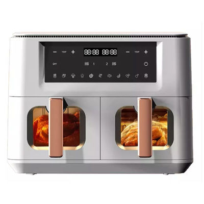 9L Air Fryer 8L z 2 kosz / strefy widoczne okno inteligentne sterowanie cyfrowe