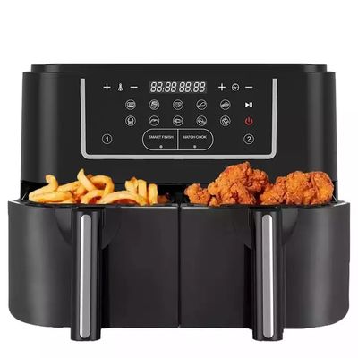 9L 2000W Smart Air Fryer cyfrowy podwójny koszyk z widocznym oknem