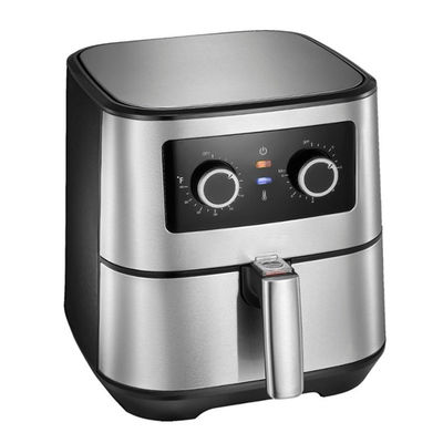 Mała Kuchnia Elektryczny Dom 8L cyfrowy Fryer powietrzny 1700W Gotowiec Stal nierdzewna Strefa podwójnej koszy
