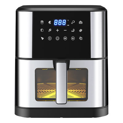 7L z oknem Fryer ze stali nierdzewnej Piekarnik Led ekran dotykowy dla 12 ustawień wstępnych Łatwe czyszczenie 1800w Dom