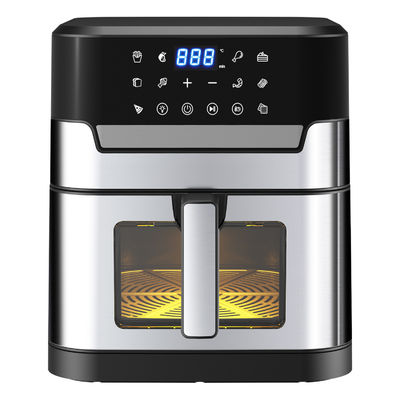 7L z oknem Fryer ze stali nierdzewnej Piekarnik Led ekran dotykowy dla 12 ustawień wstępnych Łatwe czyszczenie 1800w Dom