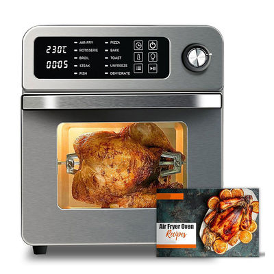 15L elektryczne frytki powietrzne z rotisserie dla rodziny 10 w 1 frytka powietrzna z stali nierdzewnej Grill