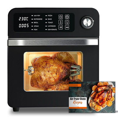15L elektryczne frytki powietrzne z rotisserie dla rodziny 10 w 1 frytka powietrzna z stali nierdzewnej Grill