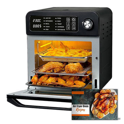 15L elektryczne frytki powietrzne z rotisserie dla rodziny 10 w 1 frytka powietrzna z stali nierdzewnej Grill
