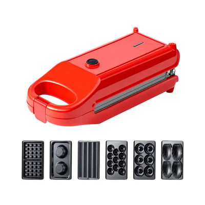 Przenośny 6 8 w 1 Nieprzylepny Sandowiec Bąbelkowy Waffle Maker Dom