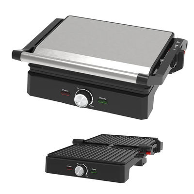 4 plasterki w grillach w pomieszczeniach Panini Electric Press Grill z kontrolą temperatury i czasu