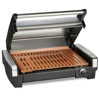 4 plasterki w grillach w pomieszczeniach Panini Electric Press Grill z kontrolą temperatury i czasu