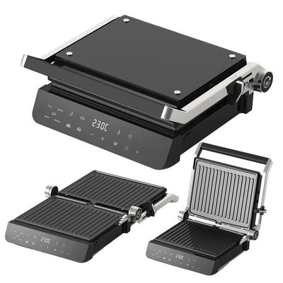 Odłączalne 4 plasterki grillowe w pomieszczeniach Panini Press z kontrolą przyciskiem