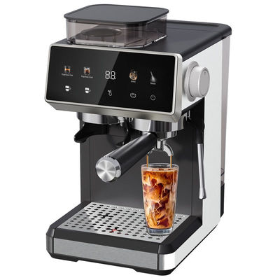 Profesjonalny elektryczny ekspres do kawy, silna pompa ciśnienia 15/20 barów Cappuccino Latte Grinder wykonany z trwałego tworzywa sztucznego
