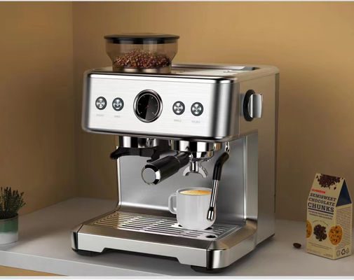 20 bar Italian Express Espresso Maszyna szczotkowana obudowa ze stali nierdzewnej