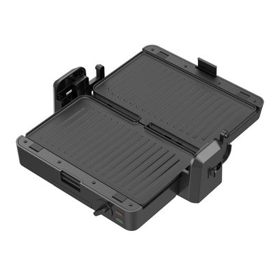 1200W Odłączalny grill kontaktowy 3 talerze 105 180 stopni Otwarta temperatura regulowana Gniazdo elektryczne PTFE Non-Stick dla domowego grilla
