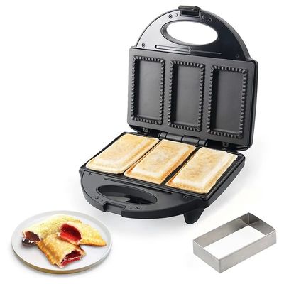 Nieprzylepna powłoka PTFE 2 plasterki Waffle Maker z odłączalnym kanapką i naleśnik
