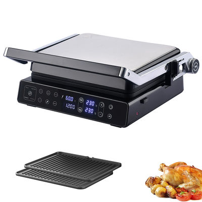 2000W cyfrowy wyświetlacz elektryczny kucharnia chłodny dotyk bezpieczny uchwyt z tacą do picia do zbierania oleju elektryczne grille &amp; griddles