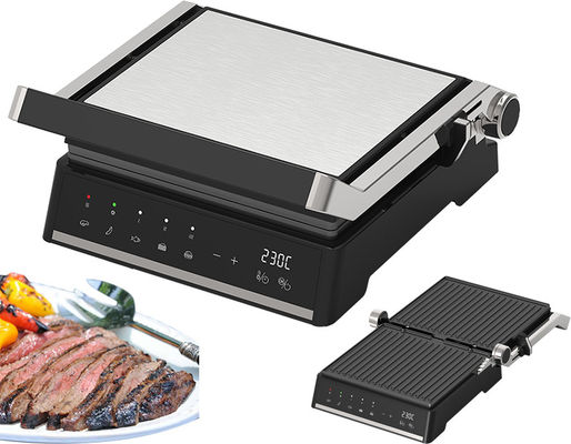 2000W cyfrowy wyświetlacz elektryczny kucharnia chłodny dotyk bezpieczny uchwyt z tacą do picia do zbierania oleju elektryczne grille &amp; griddles