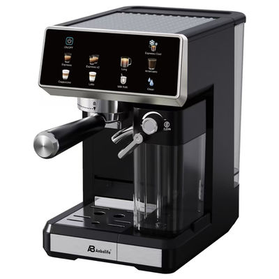 Anbo Duży ekran dotykowy sterowanie Kapuccino Espresso Kawiarnia wielofunkcyjna z młynem