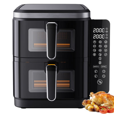 6l+6l Dwukrotnie grzejnik powietrzny 2800w Nieprzylepna powłoka Nowoczesny kwadratowy cyfrowy sterownik składany LED wyświetlacz menu Elektryczny gospodarstwo domowe