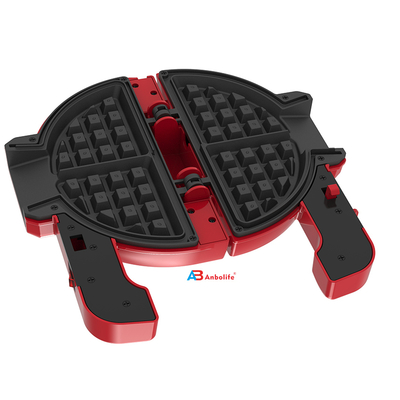 Anbolife Mini Waffle Maker z nieprzywierającą powłoką teflonową