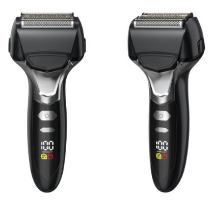 Męska golarka z pięcioma ostrzami, baterią 1000mAh i 90 minutami pracy, wodoodporna IPX6, ładowana przez USB