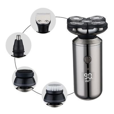 ANBOLIFE Inteligentny elektryczny golarz z pięcioma ostrzami z cyfrowym wyświetlaczem zasilany USB i darmowe części zamienne dla mężczyzn