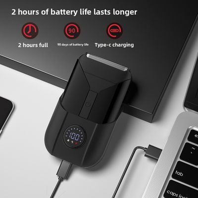 5V Power Twin Blade Electric Razor with Plastic Housing for Men's Body Shaving