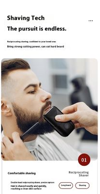 5V Power Twin Blade Electric Razor with Plastic Housing for Men's Body Shaving