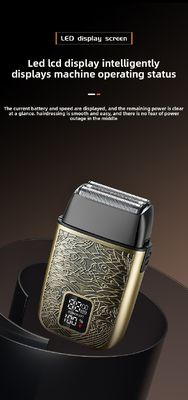 Profesjonalna męska golarka elektryczna z baterią 500mAh, ostrzami ze stali nierdzewnej i możliwością mycia całego korpusu