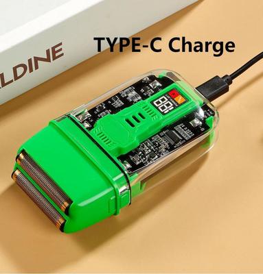 Profesjonalna golarka elektryczna z akumulatorem litowo-jonowym 600 mAh, czasem ładowania 1,5h i wodoodpornością IPX4 do użytku na twarzy i ciele dla mężczyzn