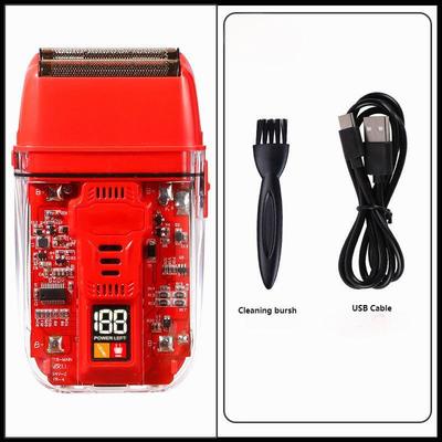 Profesjonalna golarka elektryczna z akumulatorem litowo-jonowym 600 mAh, czasem ładowania 1,5h i wodoodpornością IPX4 do użytku na twarzy i ciele dla mężczyzn