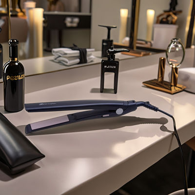 Prostownica i lokówka do włosów PTC z ceramiczno-turmalinowymi płytkami i obrotowym przewodem zasilającym 360°