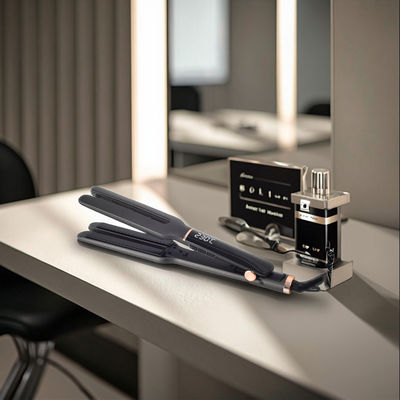 Prostownica do włosów z bardzo długimi, ruchomymi płytkami, z 10 ustawieniami temperatury i ceramicznymi płytkami 13,7*110mm