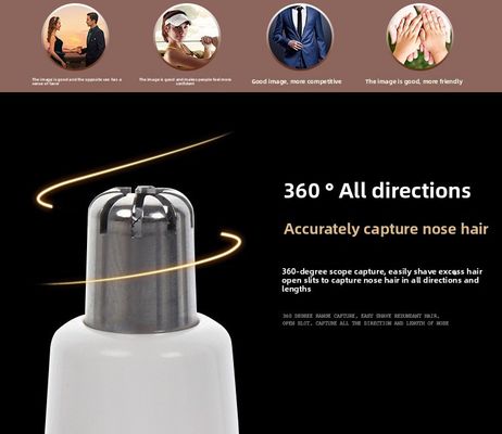 ANBOLIFE Kompaktowy, przenośny elektryczny trymer do włosów w nosie z wytrzymałego tworzywa sztucznego do użytku domowego