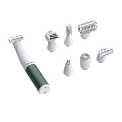 Wielofunkcyjny aparat do golenia dla kobiet z baterią o pojemności 1200 mAh, ostrzem ze stali nierdzewnej i darmowymi częściami zamiennymi