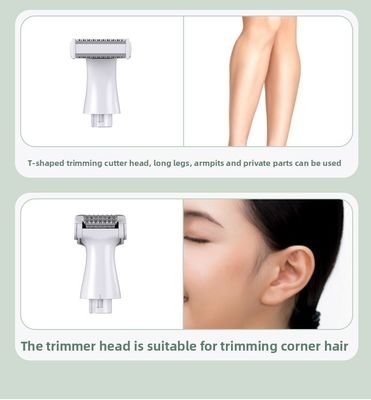 Wielofunkcyjny aparat do golenia dla kobiet z baterią o pojemności 1200 mAh, ostrzem ze stali nierdzewnej i darmowymi częściami zamiennymi