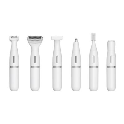 Sześć w jednym wielofunkcyjny zestaw golarki elektrycznej z ładowaniem USB, w pełni wodoodporny do przycinania brwi i użytku domowego