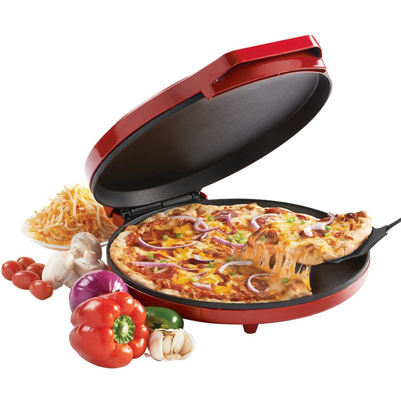 Elektryczna 12-calowa maszyna do robienia pizzy dla domu Pie Pizza Pan Calzone Cooker z regulowaną temperaturą