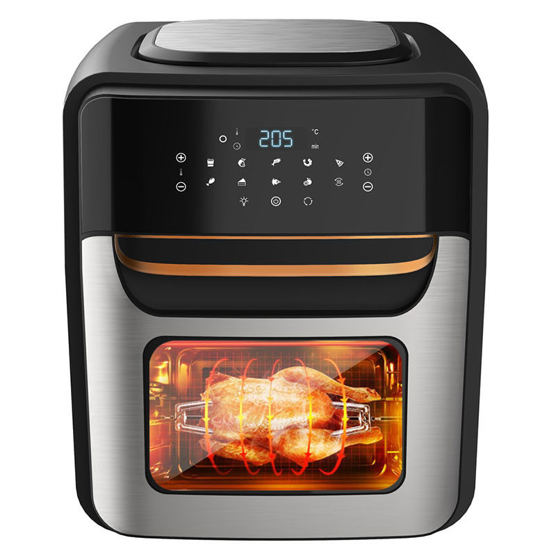 Wielofunkcyjny pieczarz do smażenia powietrza ze stali nierdzewnej 12L Konwekcja bez oleju Rotisserie Dehydrator Pieczarz 1800W