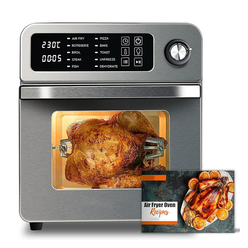 15L elektryczne frytki powietrzne z rotisserie dla rodziny 10 w 1 frytka powietrzna z stali nierdzewnej Grill