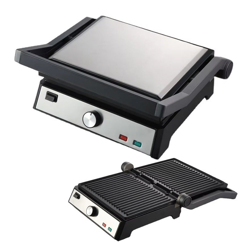 Kontakt elektryczny Bbq Grill Bezdymiony Gotowiec domowy urządzenie do gotowania Odłączalny 4/6 Slice Panini Maker