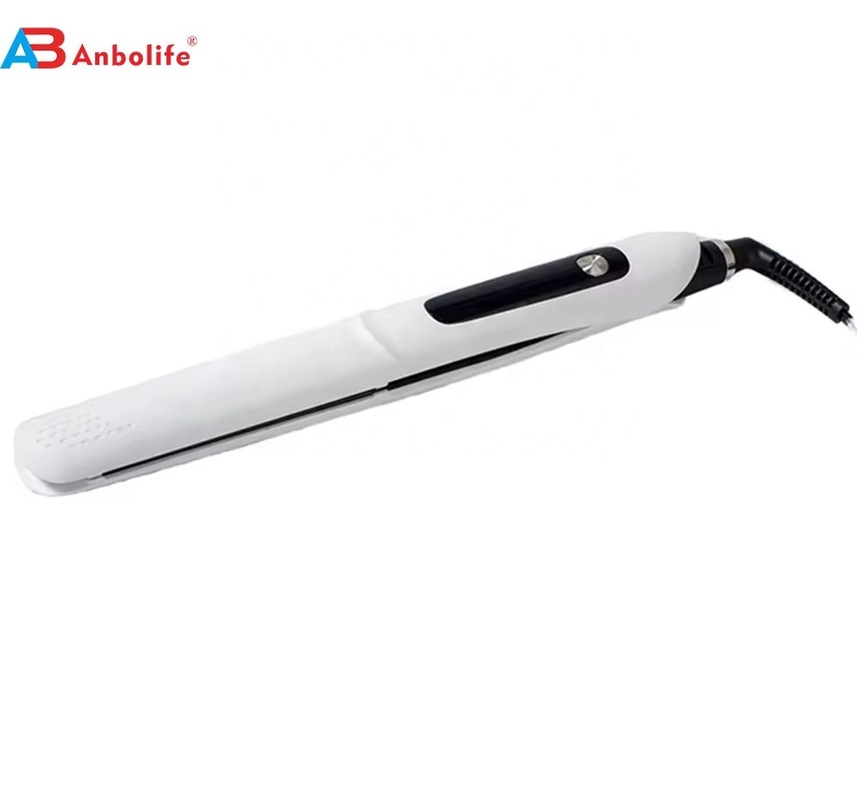 Profesjonalny wyrównywacz włosów i żelazo płaskie z 10 poziomami temperatury 130-230 ° C i płyty teflonowe dla gładkich włosów bez fryzur