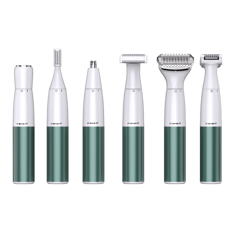 Wielofunkcyjny aparat do golenia dla kobiet z baterią o pojemności 1200 mAh, ostrzem ze stali nierdzewnej i darmowymi częściami zamiennymi