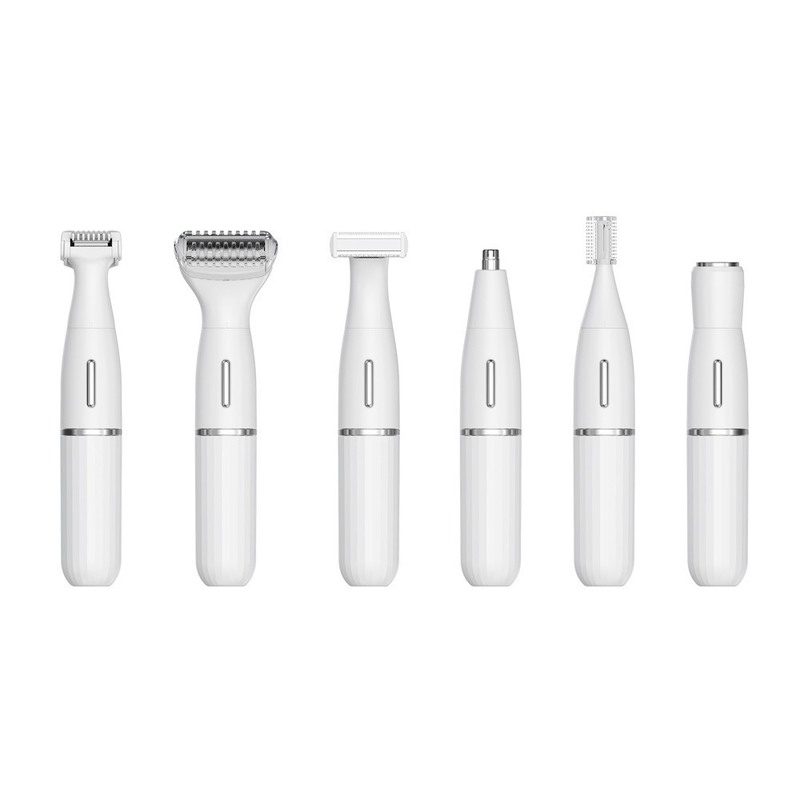 Sześć w jednym wielofunkcyjny zestaw golarki elektrycznej z ładowaniem USB, w pełni wodoodporny do przycinania brwi i użytku domowego
